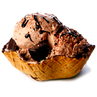 helado tulipa chocolate pasteleria el riojano Helados Artesanales
