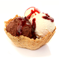 helado tulipa vainilla pasteleria el riojano Helados Artesanales